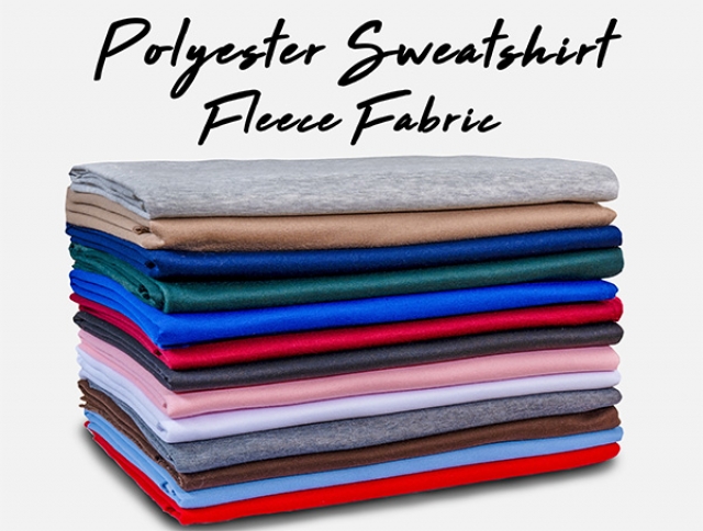 Polyester SweatShirt Fleece Fabric
